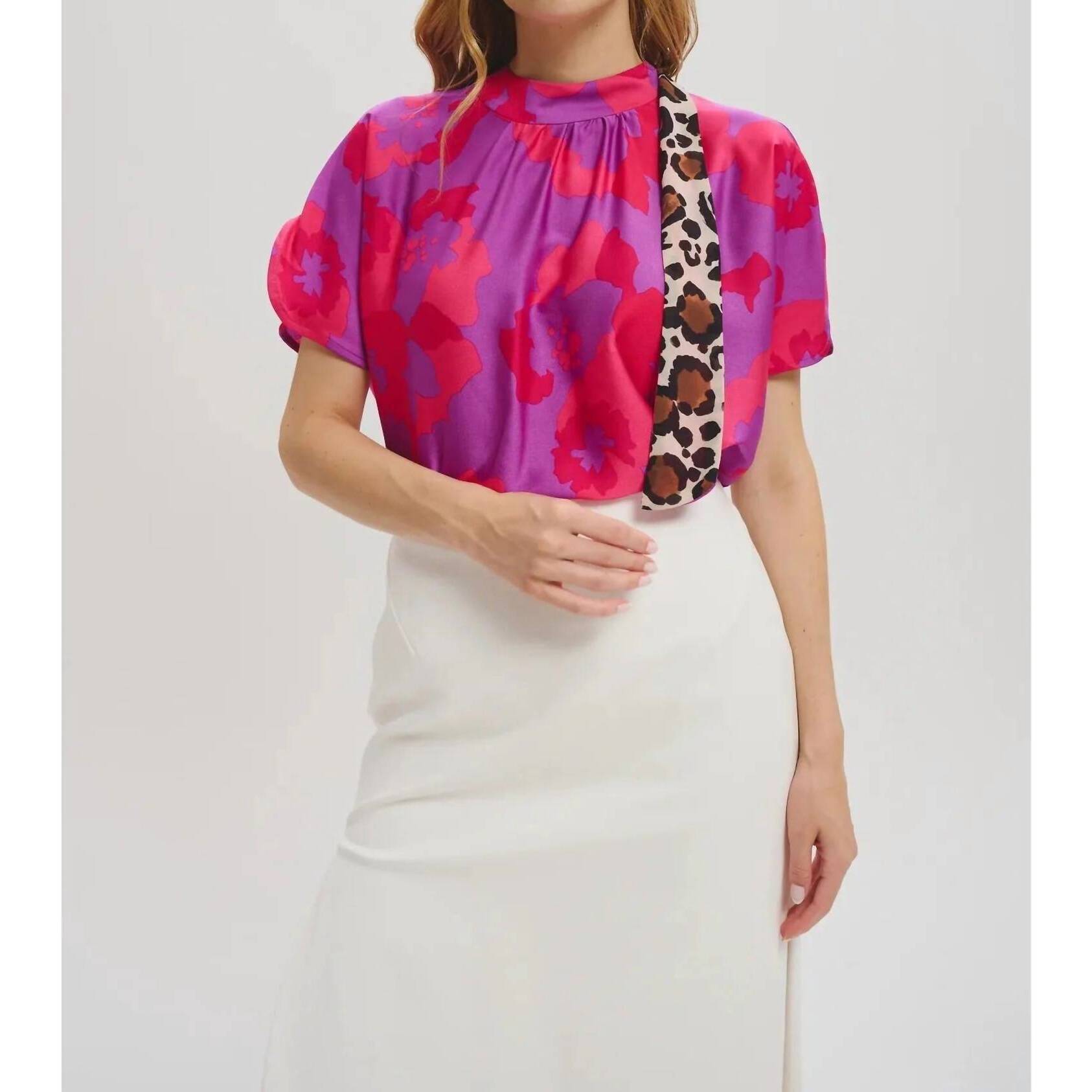 New Lele De Baltzac The Sistina Top In Mauve